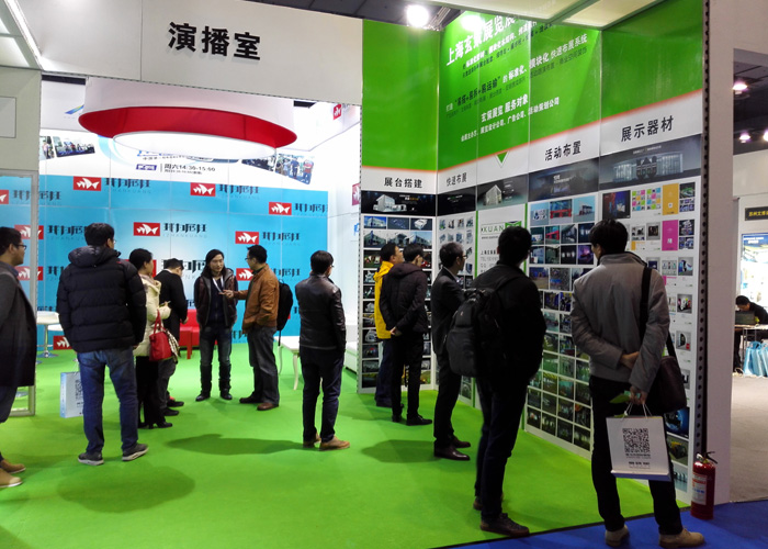 “91视频影院快速布展系统”吸引众多会展业同行前来参观